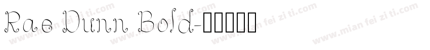 Rae Dunn Bold字体转换